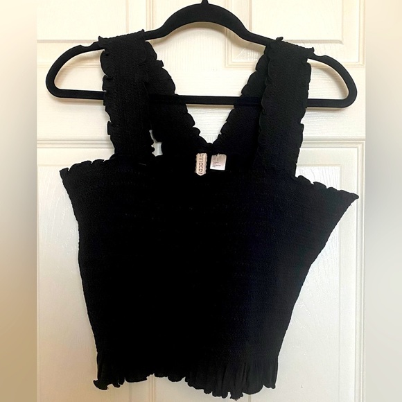 H&M Divided Smocked Crop Top - Picture 1 of 5